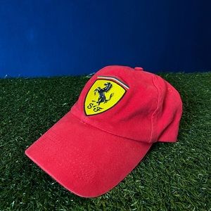 OFFICIAL 2002 FERRARI RED STRAP-BACK CAP